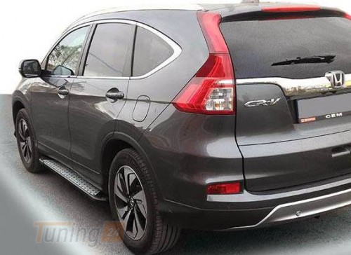 Erkul Бічні пороги майданчика з алюмінію Allmond Grey для Honda CR-V 2016-2022 - Зображення 1