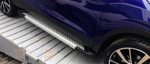 Erkul Боковые пороги площадки из алюминия X5-тип для Nissan Qashqai 2 2014-2021 - Картинка 2