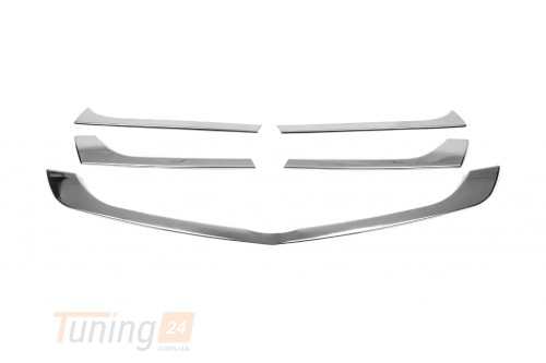 Carmos Хром накладки на решетку радиатора для Mercedes Citan 2013+ из нержавейки 5шт - Картинка 2