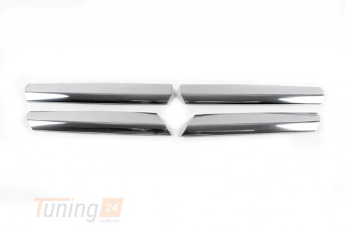 Carmos Хром накладки на решетку радиатора для Mercedes Sprinter 2006-2013 из нержавейки 4шт - Картинка 4
