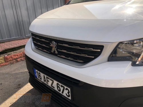 Carmos Хром накладки на решетку радиатора для Peugeot Partner 2019+ из нержавейки 6шт - Картинка 4