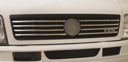 Carmos Хром накладки на решетку радиатора для Volkswagen LT 1998+ из нержавейки 8шт - Картинка 1