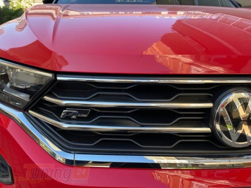 Carmos Хром накладки на решетку радиатора для Volkswagen T-Roc 2018+ из нержавейки 4шт - Картинка 2