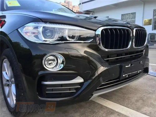 Libao Хром накладки на решетку бампера для BMW X6 F16 2014-2019 - Картинка 1