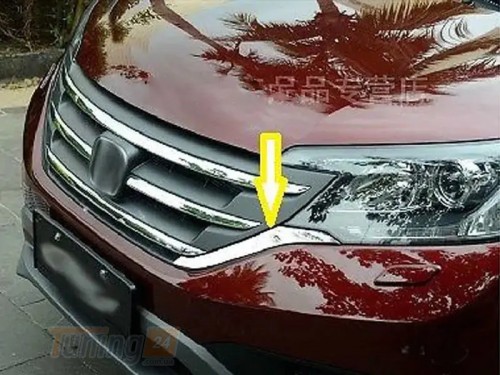 Libao Хром накладка на нижнюю часть решетки радиатора для Honda CR-V 2012-2016 - Картинка 4