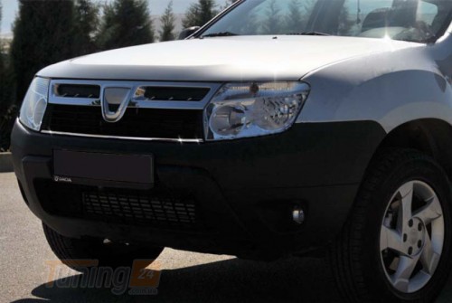 Omsa Хром накладка на решетку радиатора для Dacia Duster 2008-2014 из нержавейки - Картинка 1