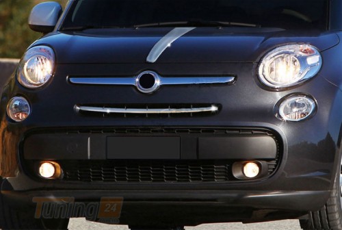 Omsa Хром накладка на решетку радиатора для Fiat 500L 2012+ из нержавейки popstar - Картинка 1