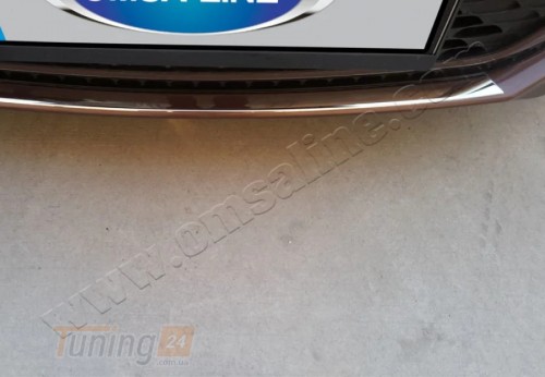 Omsa Хром накладка на решетку бампера для Hyundai I20 2014-2018 из нержавейки 1шт - Картинка 3