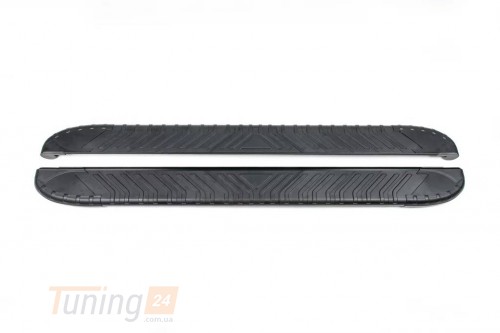 Erkul Боковые пороги площадки из алюминия Bosphorus Black для Fiat 500X 2014+ - Картинка 1