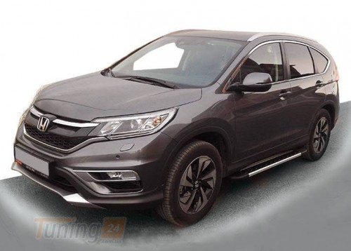 Erkul Бічні пороги майданчика з алюмінію Duru для Honda CR-V 2016-2022 - Зображення 1