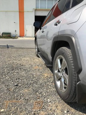 Erkul Боковые пороги площадки из алюминия RedLine V1 для Toyota RAV4 2019+ - Картинка 3