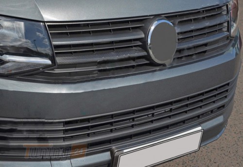 Omsa Хром накладки на решетку радиатора для Volkswagen T6 2015-2019 из карбона нижние 2шт - Картинка 1