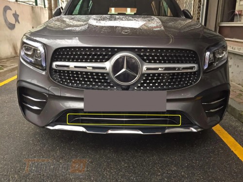 Carmos Хром накладка на передний бампер для Mercedes GLB X247 2019+ из нержавейки  - Картинка 1