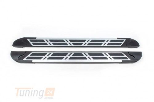 Erkul Боковые пороги площадки из алюминия Sunrise для Nissan Pathfinder R52 2014+ - Картинка 1