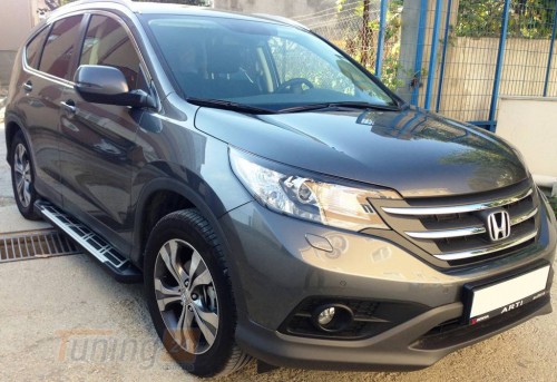 Erkul Боковые пороги площадки из алюминия Sunrise для Honda CR-V 2016-2022 - Картинка 1