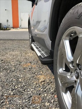 Erkul Боковые пороги площадки из алюминия Sunrise для Toyota RAV4 2019+ - Картинка 6