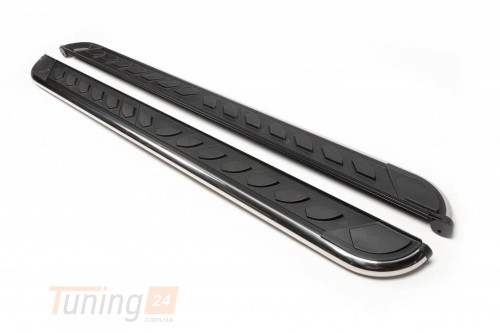 Erkul Боковые пороги площадки из алюминия Maydos V1 для Fiat 500X 2014+ - Картинка 2
