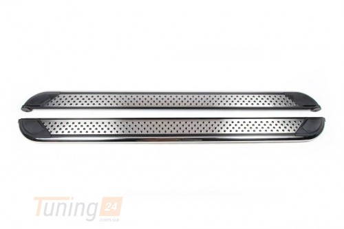 Erkul Боковые пороги площадки из алюминия Maydos V2 для Fiat 500X 2014+ - Картинка 1