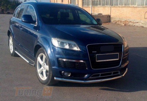 Erkul Боковые пороги площадки из алюминия Line для Audi Q7 2005-2014 - Картинка 1