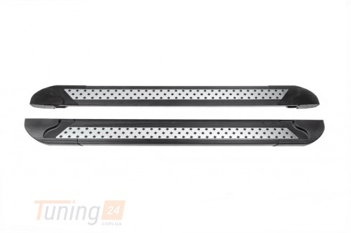 Erkul Боковые пороги площадки из алюминия Vision New Black для Mercedes-benz GLK X204 2012-2015 - Картинка 1