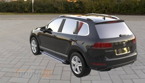 Erkul Боковые пороги площадки из алюминия Rainbow для Volkswagen Touareg 2010-2018 - Картинка 1
