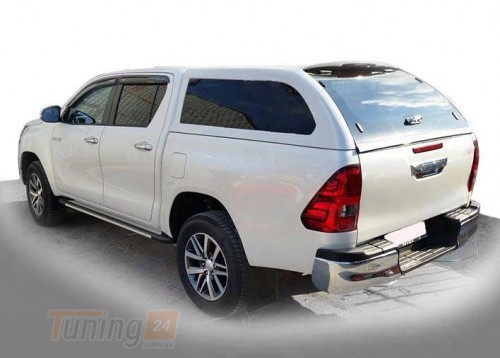 Erkul Боковые пороги площадки из алюминия Rainbow для Toyota Hilux 2019+ - Картинка 1