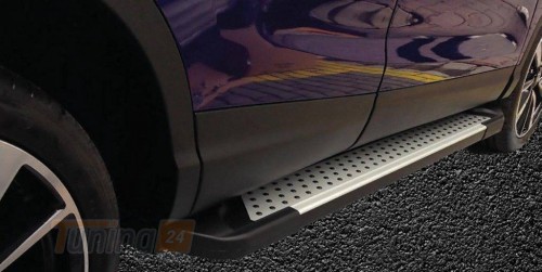 Erkul Боковые пороги площадки из алюминия Allmond Grey для Mercedes-benz ML W166 2011-2015 - Картинка 1