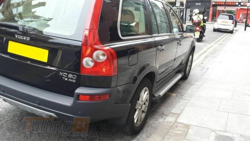 Erkul Боковые пороги площадки из алюминия Allmond Grey для Volvo XC90 2002-2014 - Картинка 2