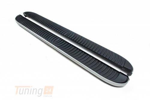 Erkul Боковые пороги площадки из алюминия Tayga Grey для Nissan Pathfinder R52 2014+ - Картинка 2