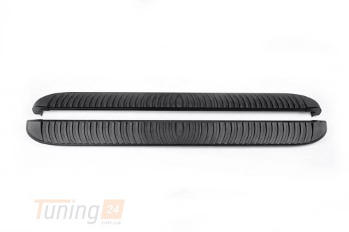 Erkul Боковые пороги площадки из алюминия Tayga Black для Nissan Pathfinder R52 2014+ - Картинка 1