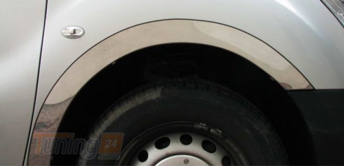 Carmos Хром накладки на арки для Hyundai Santa Fe 2 2006-2009 из нержавейки 4шт - Картинка 2