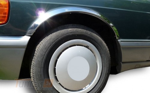 Carmos Хром накладки на арки для Mercedes S-сlass W126 1979-1991 из нержавейки 4шт - Картинка 1