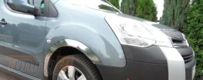 Carmos Хром накладки на арки для Peugeot Partner Tepee 2008-2018 из нержавейки 4шт, XTR, 2 боковые двери - Картинка 3