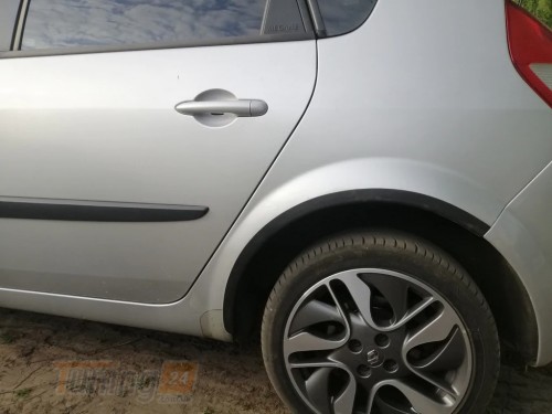 Carmos Накладки на арки для Renault Grand Scenic 2003-2009 з нержавіючої сталі 4шт Чорні - Зображення 3