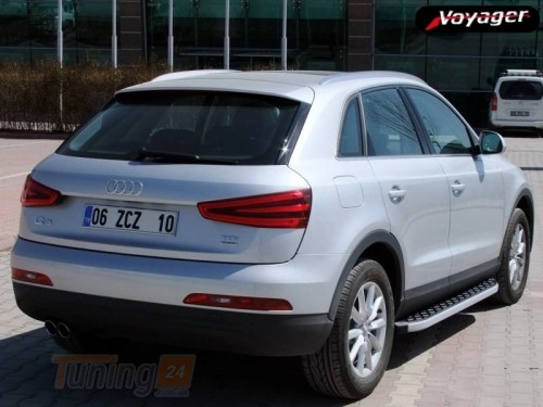 Omsa Боковые пороги площадки из алюминия BlackLine для Audi Q3 2014-2019 - Картинка 1