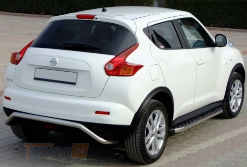 Omsa Боковые пороги площадки из алюминия BlackLine для Nissan Juke 2014-2019 - Картинка 1