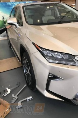 Omsa Боковые пороги площадки из алюминия BlackLine для Lexus RX 4 2021+ - Картинка 4