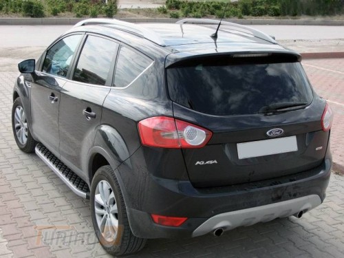 Omsa Бічні пороги алюмінієвого майданчика BlackLine для Ford Escape 2012-2019 - Зображення 1