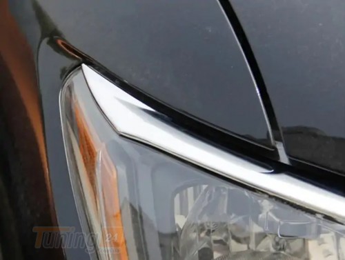 Libao Хром накладки на фары для Nissan X-trail T32 2014-2016 из ABS-пластика 2шт - Картинка 2
