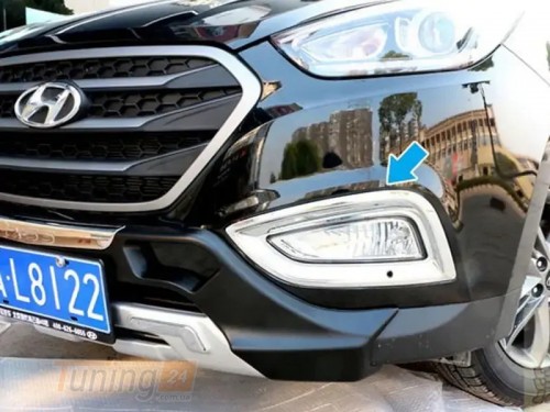 Libao Хром накладки на противотуманки для Hyundai IX35 2013-2015 из ABS-пластика 2шт - Картинка 3