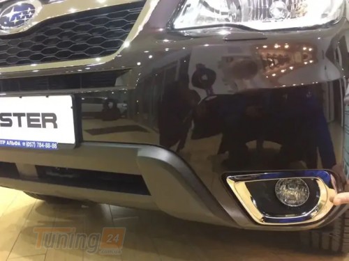 Libao Хром накладки на противотуманки для Subaru Forester 2013-2018 из ABS-пластика 2шт - Картинка 2