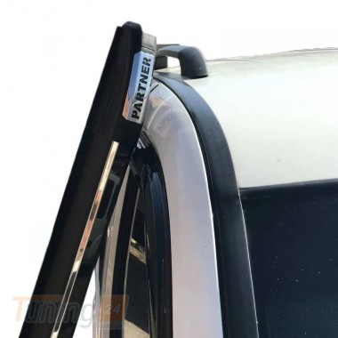 Omsa Боковые пороги площадки из алюминия Omsa Black для Peugeot Partner Tepee 2008-2018 - Картинка 4