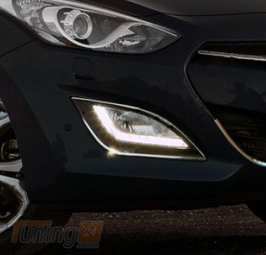 Omsa Хром накладки на противотуманки для Hyundai I30 Hb 2012-2015 из нержавейки 2шт - Картинка 3