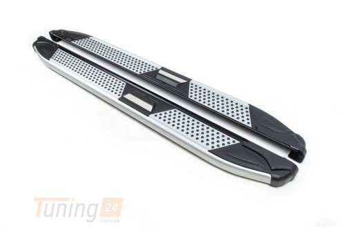 Erkul Боковые пороги площадки из алюминия Mevsim Grey для Peugeot 4008 2012+ - Картинка 2