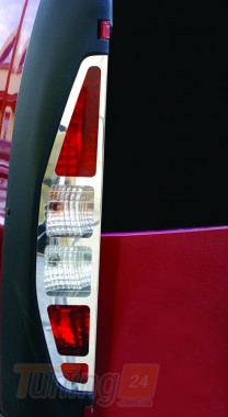Omsa Хром накладки на стопы для Fiat Doblo 1 2001-2005 из нержавейки 2шт - Картинка 1