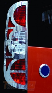 Omsa Хром накладки на стопы для Fiat Doblo 2 2005-2010 из нержавейки 2шт - Картинка 1