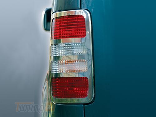 Omsa Хром накладки на стопы для Volkswagen Caddy 2004-2010 из нержавейки V1 2шт - Картинка 1