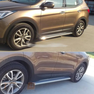 Cixtai Боковые пороги OEM V1 для Hyundai Santa Fe 3 2012-2018 - Картинка 1