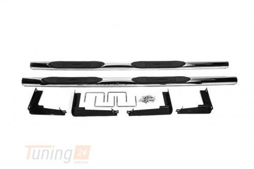 Libao Боковые пороги Трубы B124501 на Mitsubishi L200 4 2012-2015 (76мм) - Картинка 1