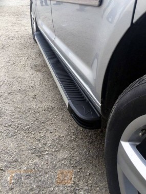 Erkul Боковые пороги площадки из алюминия Maya V1 для Volkswagen Caddy 3 2010-2015 - Картинка 1